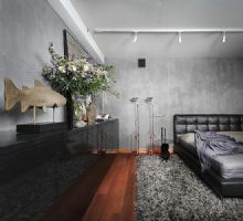150平极品复式公寓现代卧室装修图片