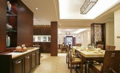 170平中式极品雅居中式餐厅装修图片