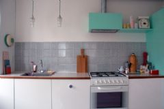 90平北欧清新公寓欧式厨房装修图片