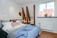 85平北欧时尚公寓欧式卧室装修图片