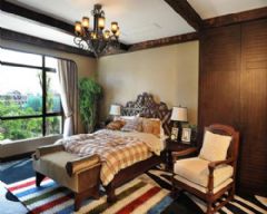 125平英式古典雅居古典卧室装修图片