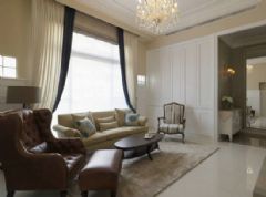 165平美式古典雅居美式客厅装修图片