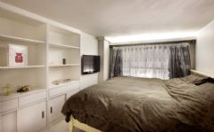 61平美式乡村风格雅居美式卧室装修图片