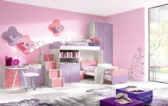 现代女孩房间设计案例现代儿童房装修图片