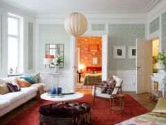 春意盎然的色彩三居室混搭客厅装修图片