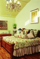 128平美式乡村三居美家美式卧室装修图片
