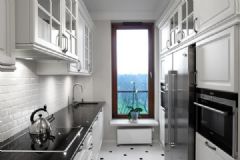 160平米开放式公寓美式厨房装修图片