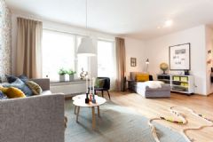 瑞典小清新公寓简约客厅装修图片