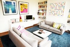 伦敦精致公寓现代客厅装修图片