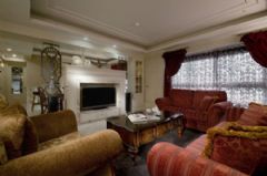 145平美式新古典雅居美式客厅装修图片