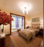 165平美式实木风情公寓美式卧室装修图片
