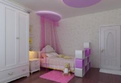 超靓设计助你打造儿童房混搭卧室装修图片