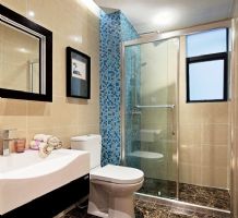 140平中式古典三居美家中式卫生间装修图片