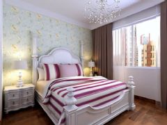 142平三居复式时尚公寓地中海卧室装修图片
