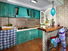 地中海风情别墅地中海厨房装修图片