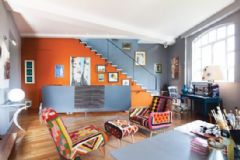 疯狂色彩的艺术公寓混搭客厅装修图片