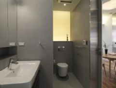 现代时尚公寓现代卫生间装修图片