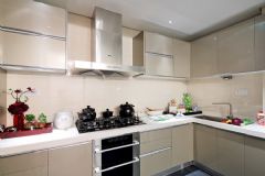 178平复式新中式精品公寓中式厨房装修图片