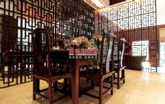 中式乡村别墅中式餐厅装修图片