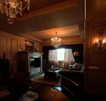 150平新古典优雅家古典客厅装修图片