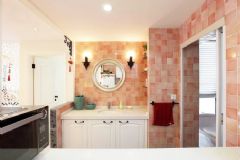 卫生间瓷砖颜色搭配混搭卫生间装修图片