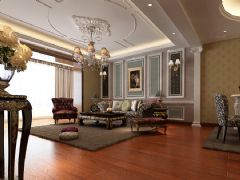 175平米中式新古典古典客厅装修图片