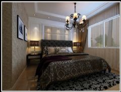 领秀熙城现代卧室装修图片