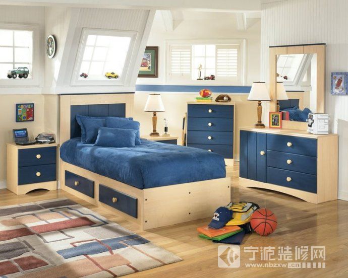 现代儿童房装修图片