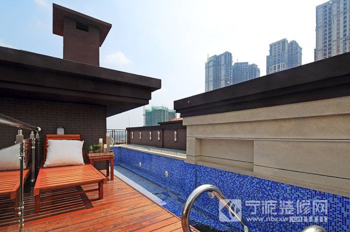 中式阳台装修图片