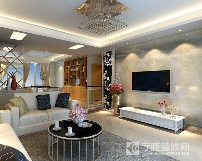 现代客厅装修图片