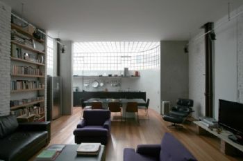 开放式公寓设计现代客厅装修图片