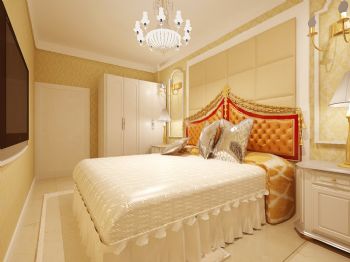 140平欧式奢华雅居欧式卧室装修图片