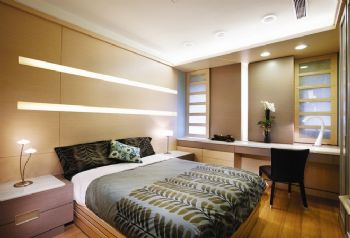 198平中式低调奢华美宅中式卧室装修图片