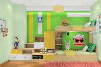 清新儿童房精彩装修案例现代风格儿童房