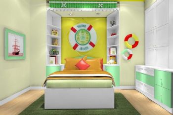 清新儿童房精彩装修案例现代风格儿童房