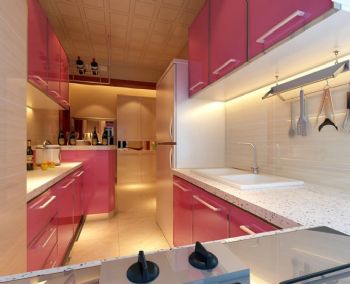 2014时尚厨房精彩装修案例现代厨房装修图片
