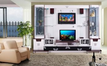最流行电视柜装修案例现代客厅装修图片