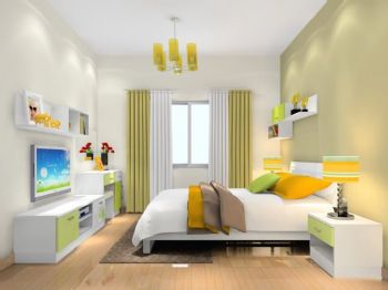 清新时尚家居设计案例现代卧室装修图片