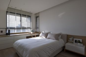 138平日式清新时尚公寓现代卧室装修图片