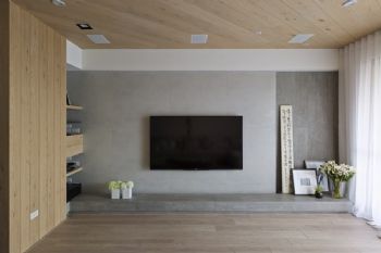 138平日式清新时尚公寓现代客厅装修图片