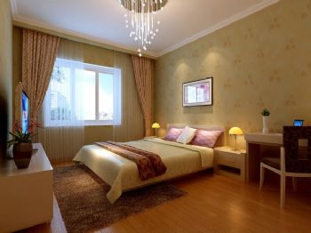 102平米温馨现代设计现代卧室装修图片