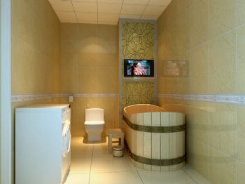 102平米温馨现代设计现代卫生间装修图片