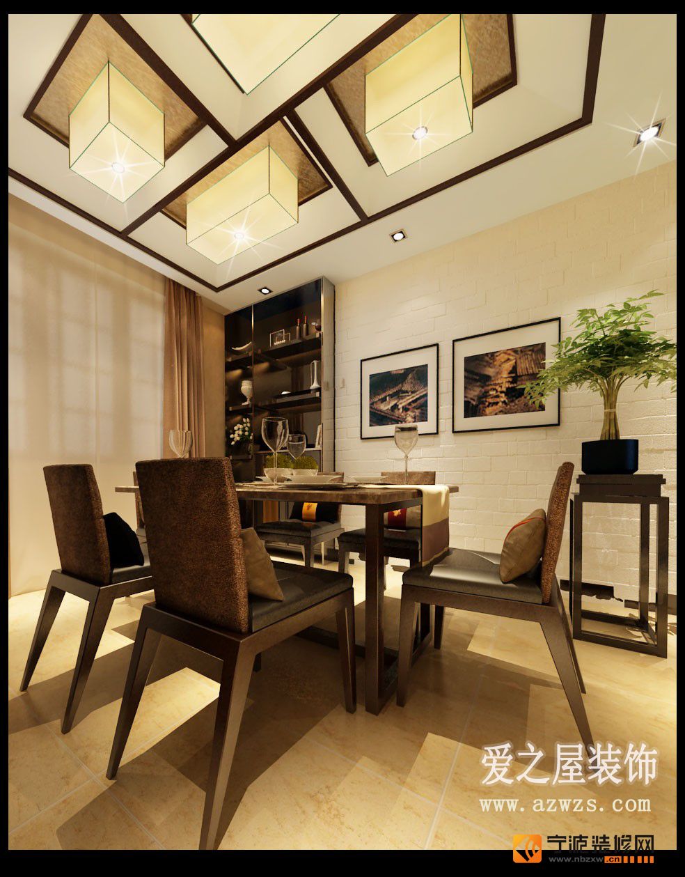 中式餐厅装修图片