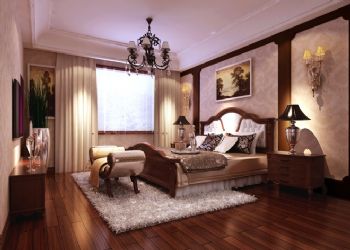 243平欧式美式奢华别墅欧式卧室装修图片