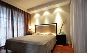 130平新中式时尚雅居中式卧室装修图片