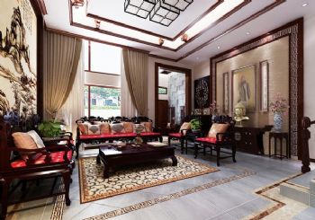 极富情调的中式家居中式客厅装修图片