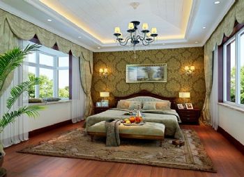 275古典欧式混搭复式家古典卧室装修图片