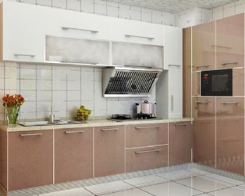 88平现代简约温馨家现代厨房装修图片