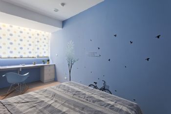 港城家园132平地中海地中海卧室装修图片