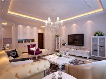 波波城150平米浪漫欧式欧式客厅装修图片